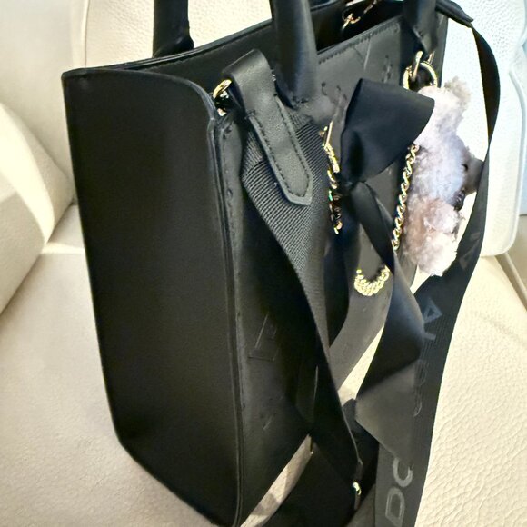 NWT ALDO HIGH FASHION CROSSBODY BAG SHOULDER PURSE SATCHEL W CHARMS - Picture 3 of 7